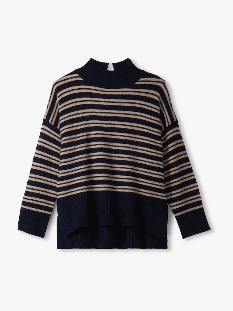 Hatley Blue Mock Neck Jumper - Image 4 of 4 Hatley Blue Mock Neck Jumper - Image 4 of 4