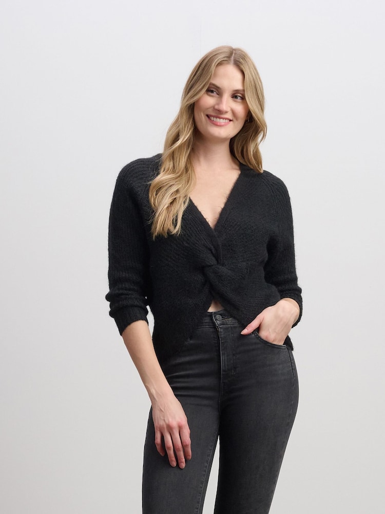 Hatley Cross Over Jumper Black - Image 1 of 4 Hatley Cross Over Jumper Black - Image 1 of 4