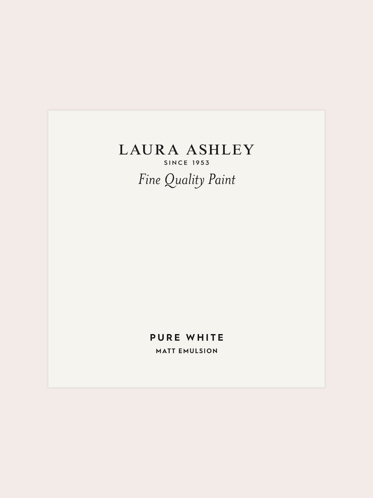 Laura Ashley Pure White Matt Emulsion Peel & Stick Paint Sample - Image 2 of 4