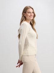 Hatley Natural Phoebe Jumper - Cream - Image 2 of 5
