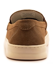 Off The Hook Brown Lomas Suede Leather Tassel Loafer Shoes - Image 5 of 6