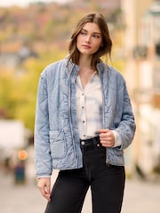 Hatley Quilted Tencel Jacket  - Azul lavado - Imagem 1 de 6