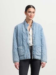 Hatley Quilted Tencel Jacket  - Azul lavado - Imagem 2 de 6