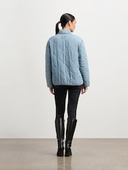 Hatley Quilted Tencel Jacket  - Azul lavado - Imagem 3 de 6