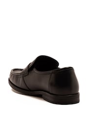 Off The Hook Black Lakeland Leather Penny Loafers - Image 2 of 6