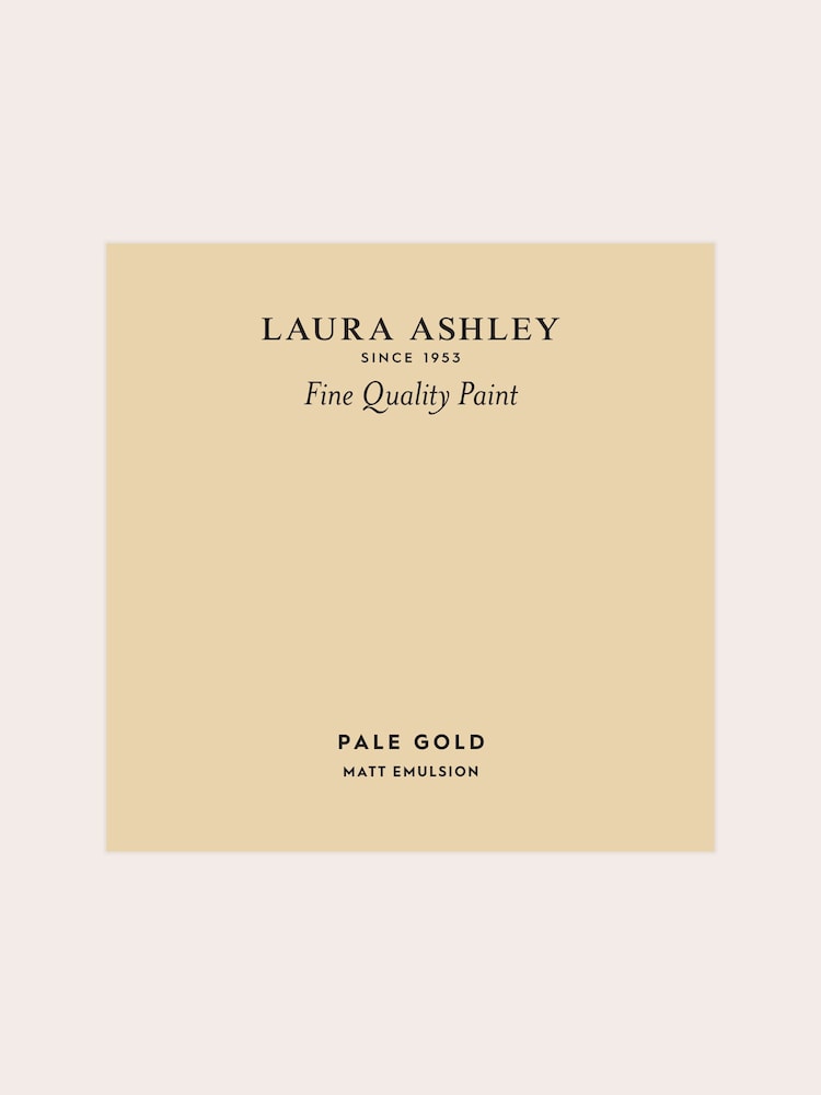Laura Ashley Pale Gold Matt Emulsion Peel & Stick Paint Sample - Image 2 of 4
