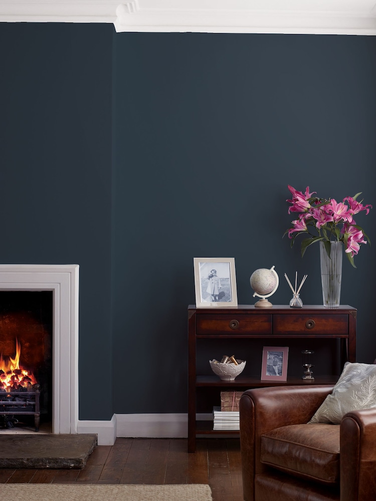 Laura Ashley Midnight Seaspray Matt Emulsion Peel & Stick Paint Sample - Image 1 of 4