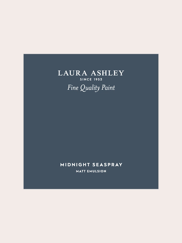 Laura Ashley Midnight Seaspray Matt Emulsion Peel & Stick Paint Sample - Image 2 of 4 Laura Ashley Midnight Seaspray Matt Emulsion Peel & Stick Paint Sample - Image 2 of 4