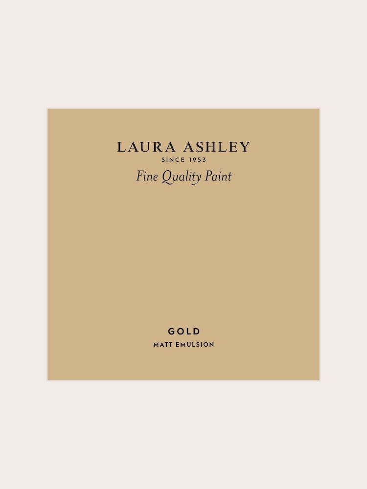 Laura Ashley Gold Matt Emulsion Peel & Stick Paint Sample - Image 2 of 4