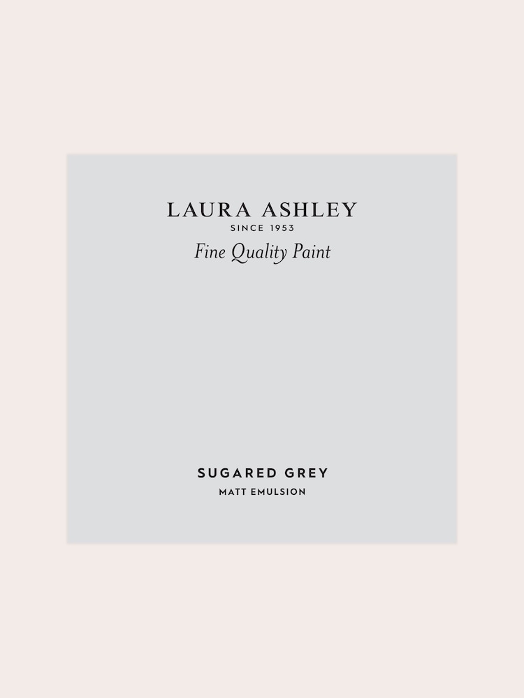 Laura Ashley Sugared Grey Matt Emulsion Peel & Stick Paint Sample - Image 2 of 4