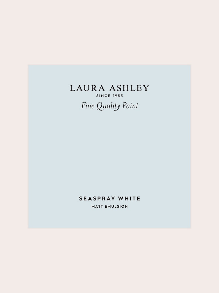 Laura Ashley Seaspray White Matt Emulsion Peel & Stick Paint Sample - Image 2 of 4