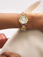 Gold (Metal) Weave Watch Bracelet - Image 1 of 4