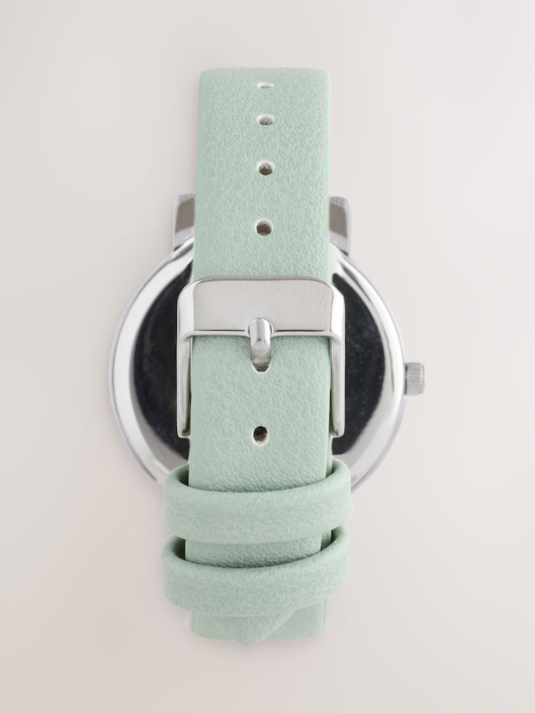 Mint Green Bee Embossed Watch - Image 2 of 3