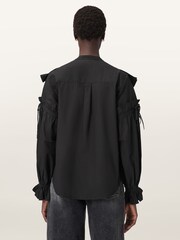 AllSaints Black Lulu Shirt - Image 2 of 8