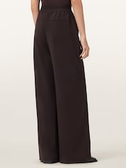AllSaints Red Aleida Wide Leg Trousers - Image 4 of 8