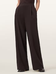 AllSaints Red Aleida Wide Leg Trousers - Image 5 of 8