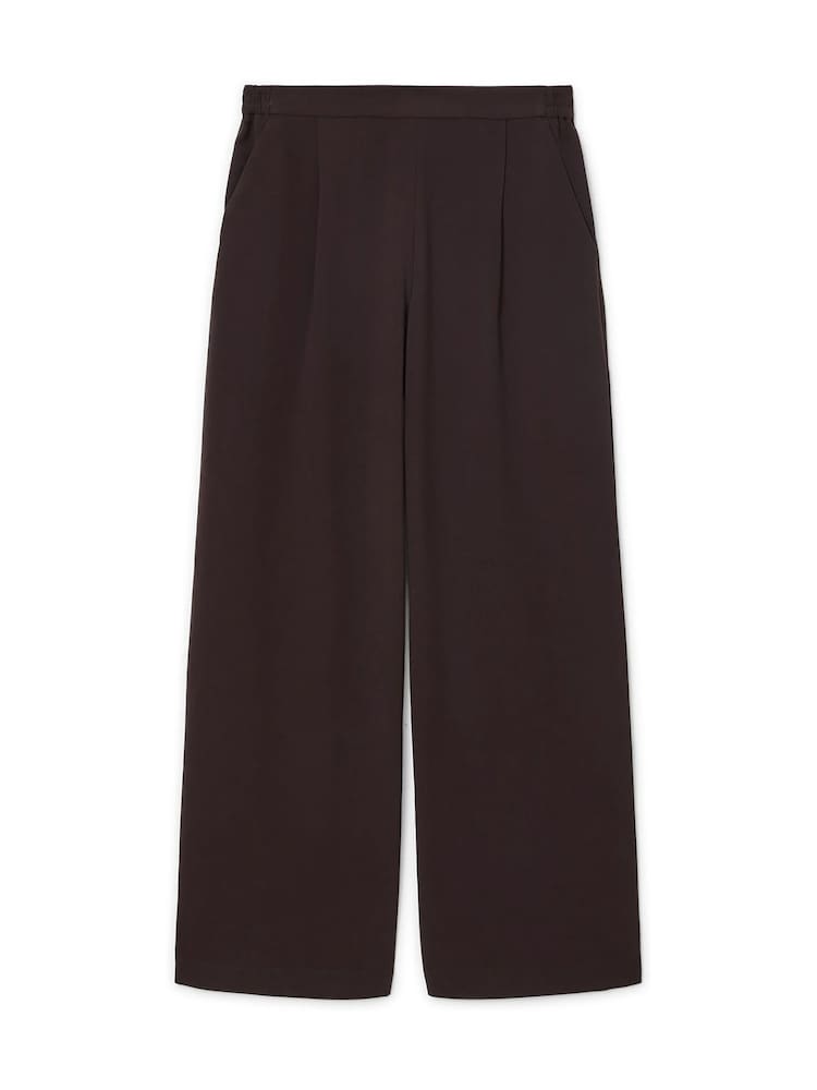 AllSaints Red Aleida Wide Leg Trousers - Image 8 of 8