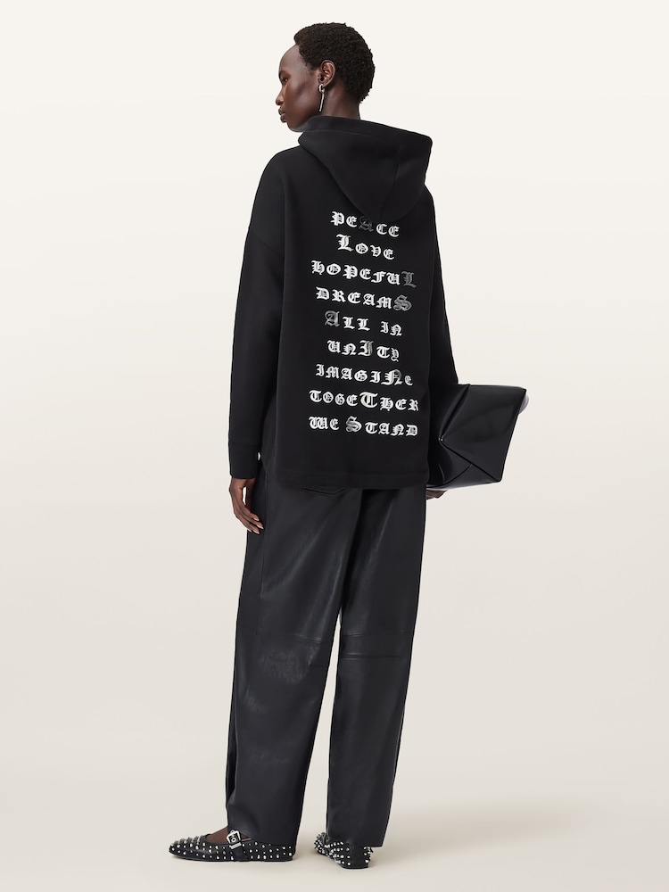 AllSaints Black Vision Etie Hoodie - Image 1 of 6