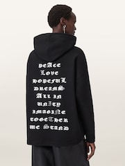 AllSaints Black Vision Etie Hoodie - Image 5 of 6