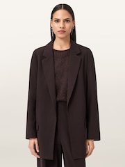 AllSaints Red Aleida Tri Blazer - Image 1 of 7