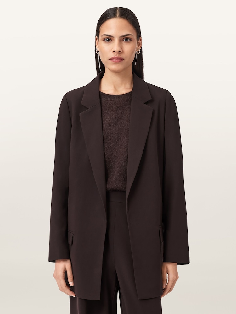 AllSaints Red Aleida Tri Blazer - Image 1 of 7