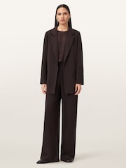 AllSaints Red Aleida Tri Blazer - Image 4 of 7