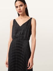 AllSaints Black Sinead Dress - Image 2 of 8