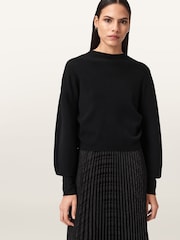 AllSaints Black Sinead Dress - Image 4 of 8