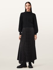 AllSaints Black Sinead Dress - Image 5 of 8