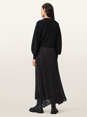 AllSaints Black Sinead Dress - Image 6 of 8