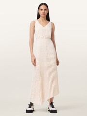 AllSaints White Sinead Dress - Image 4 of 9