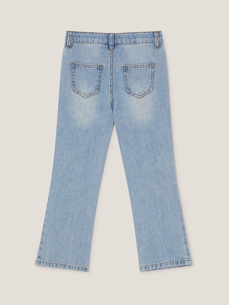 Monsoon Blue Bow Embroidered Jeans - Image 2 of 4