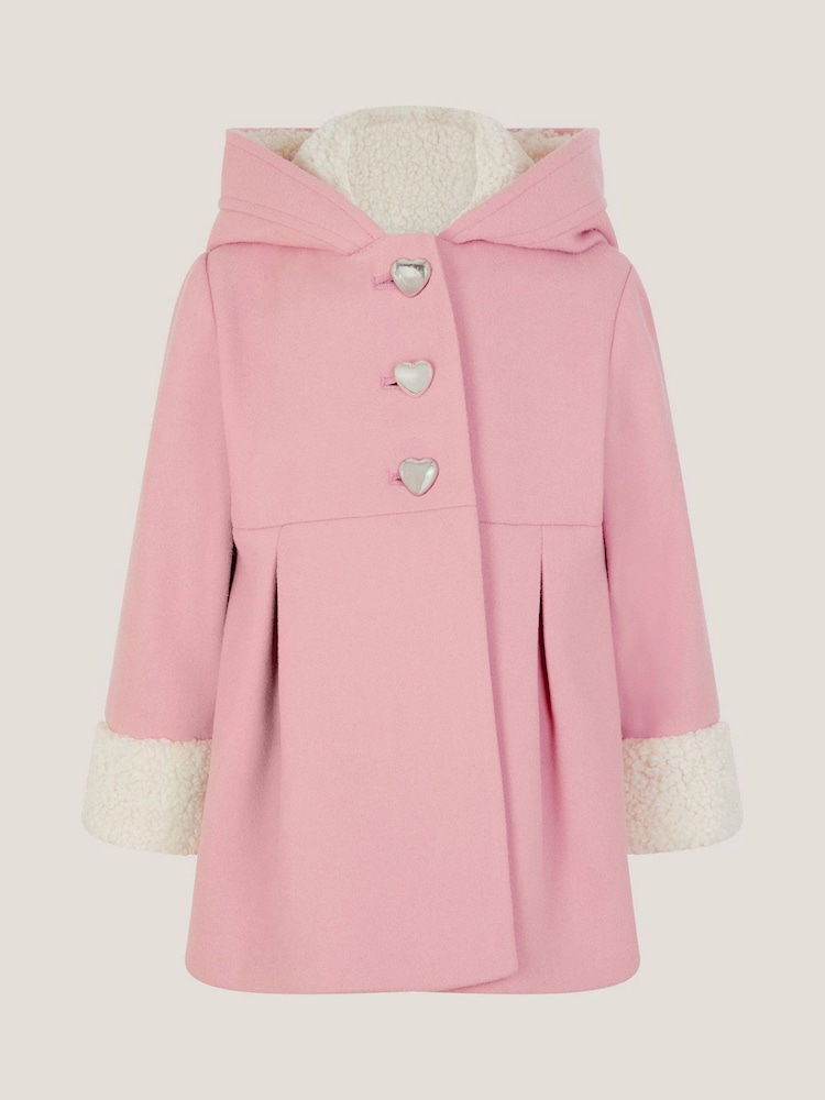 Monsoon Pink Baby Bunny Ears Coat - Image 2 of 4