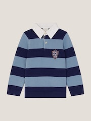 Monsoon Blue Varsity Stripe Polo Jumper - Image 2 of 4
