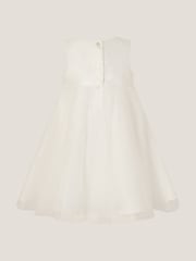 Monsoon Natural Baby Duchess Pearl Swing Dress - Image 3 of 4