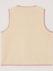 Monsoon Natural Butterfly Embroidered Borg Gilet - Image 3 of 4