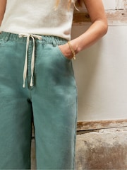 Ro&Zo Green Denim Drawstring Waist Jeans - Image 2 of 6