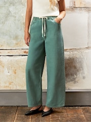 Ro&Zo Green Denim Drawstring Waist Jeans - Image 4 of 6