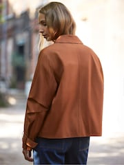 Ro&Zo Brown Short Trench Jacket - Image 5 of 5
