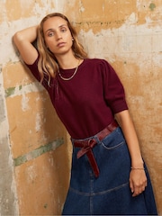 Ro&Zo Red Cappuccino Cashmere Blend Knit Jumper - Image 1 of 4