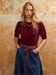 Ro&Zo Red Cappuccino Cashmere Blend Knit Jumper - Image 2 of 4