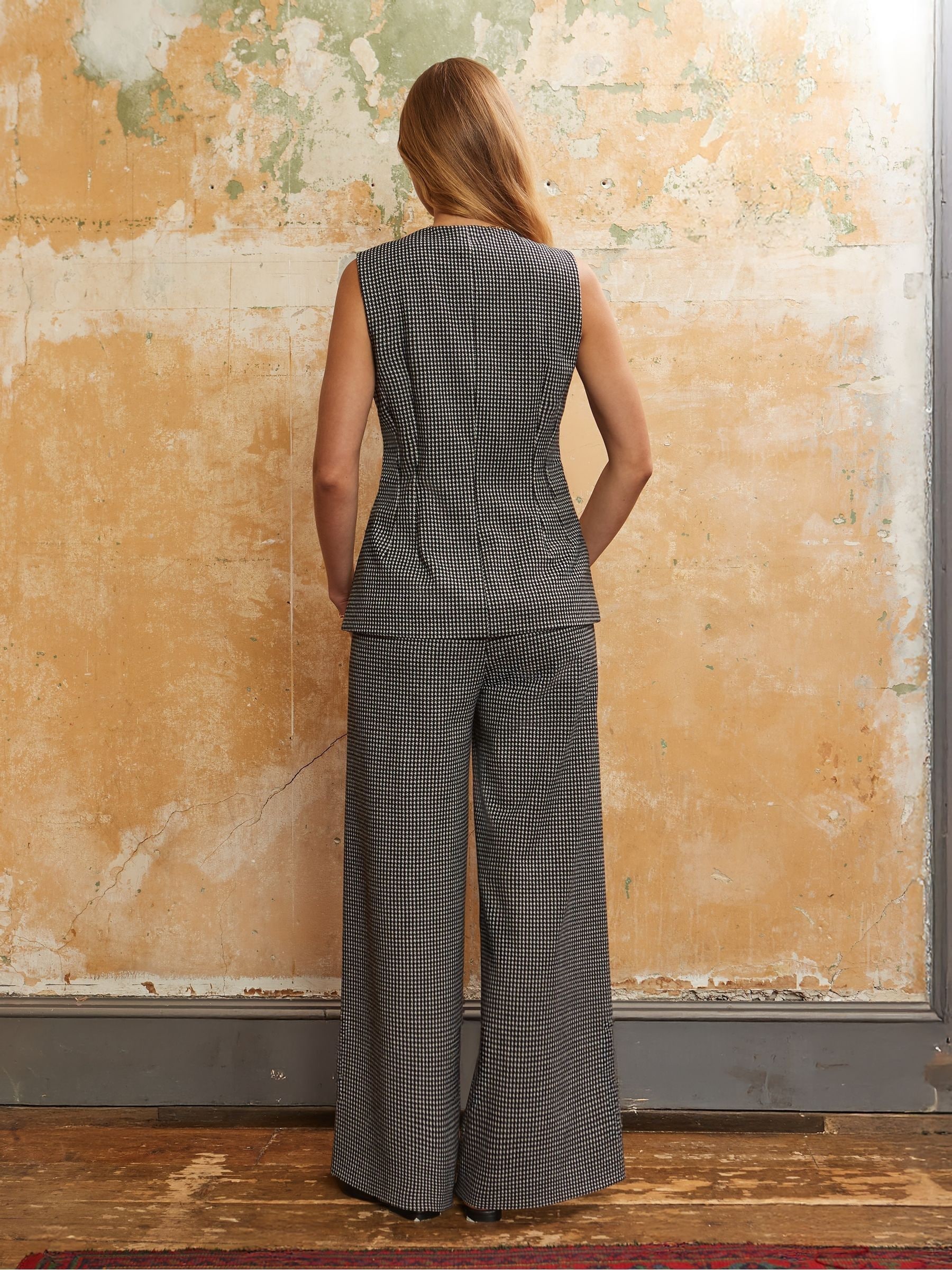 Buy Ro&Zo Grey Tailored Houndstooth Trousers from the Next UK