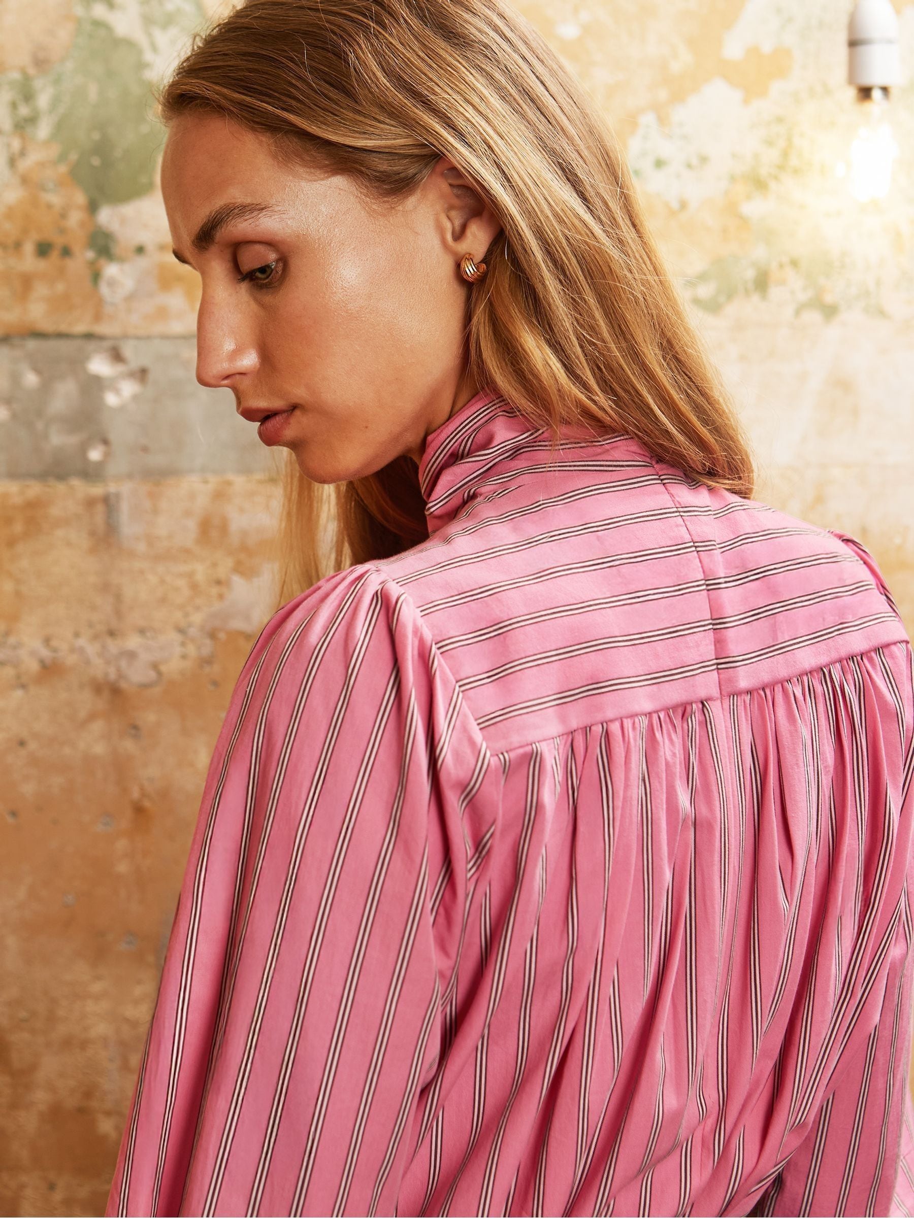 Buy Ro&Zo Pink Stripe Bow Shirt from Next Canada