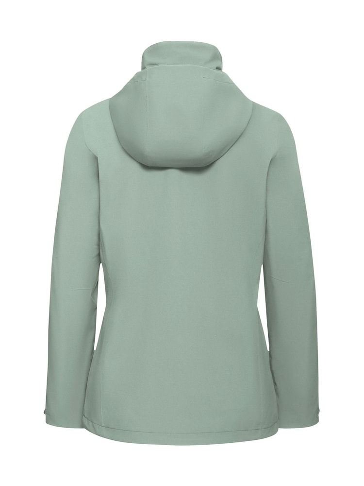 Jack Wolfskin Green Trailtime 2 Layer Waterproof Jacket - Image 2 of 3