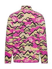 Jack Wolfskin Purple Paw Era 100 Print Half Zip Fleece - Image 6 of 7