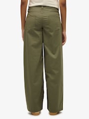 Superdry Green Mid Rise Baggy Chinos - Image 12 of 15