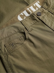 Superdry Green Mid Rise Baggy Chinos - Image 15 of 15