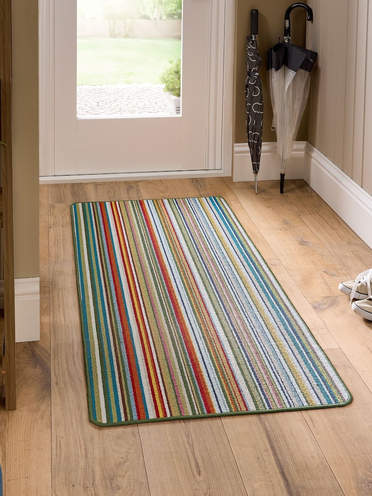 My Mat Candy Multi Green Stripe Runner - Image 1 of 4