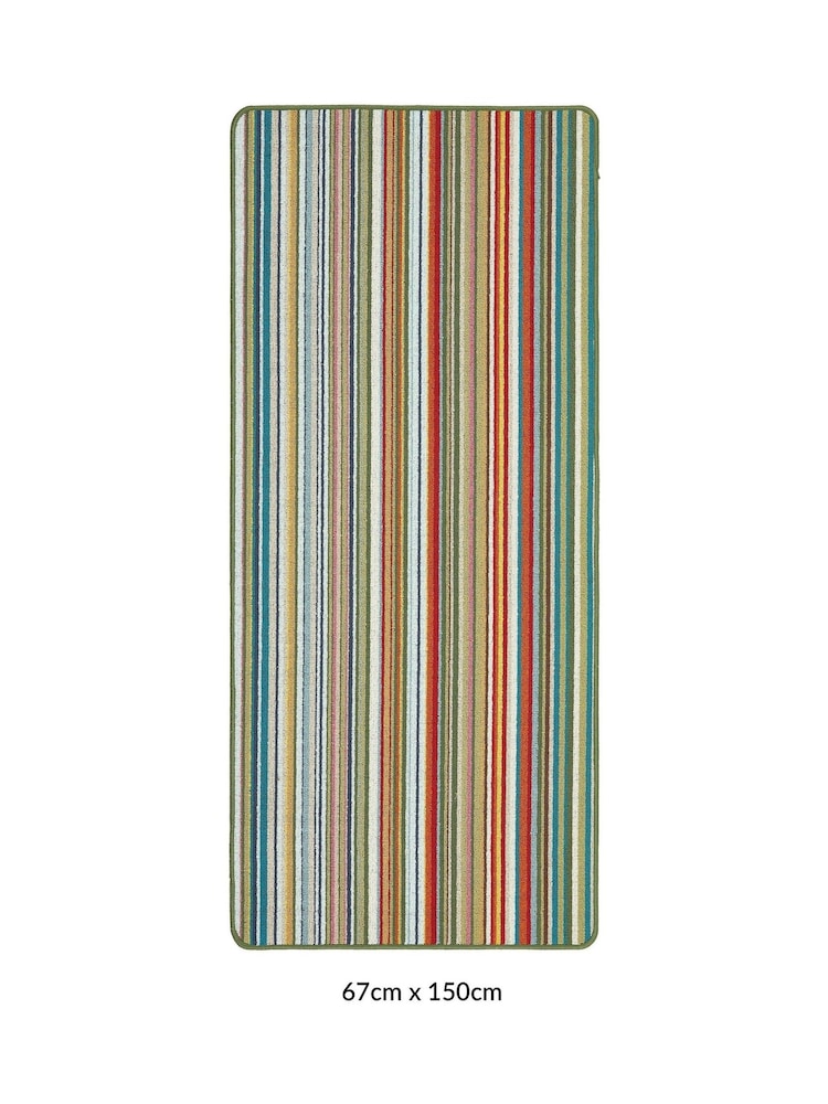 My Mat Candy Multi Green Stripe Runner - Image 2 of 4