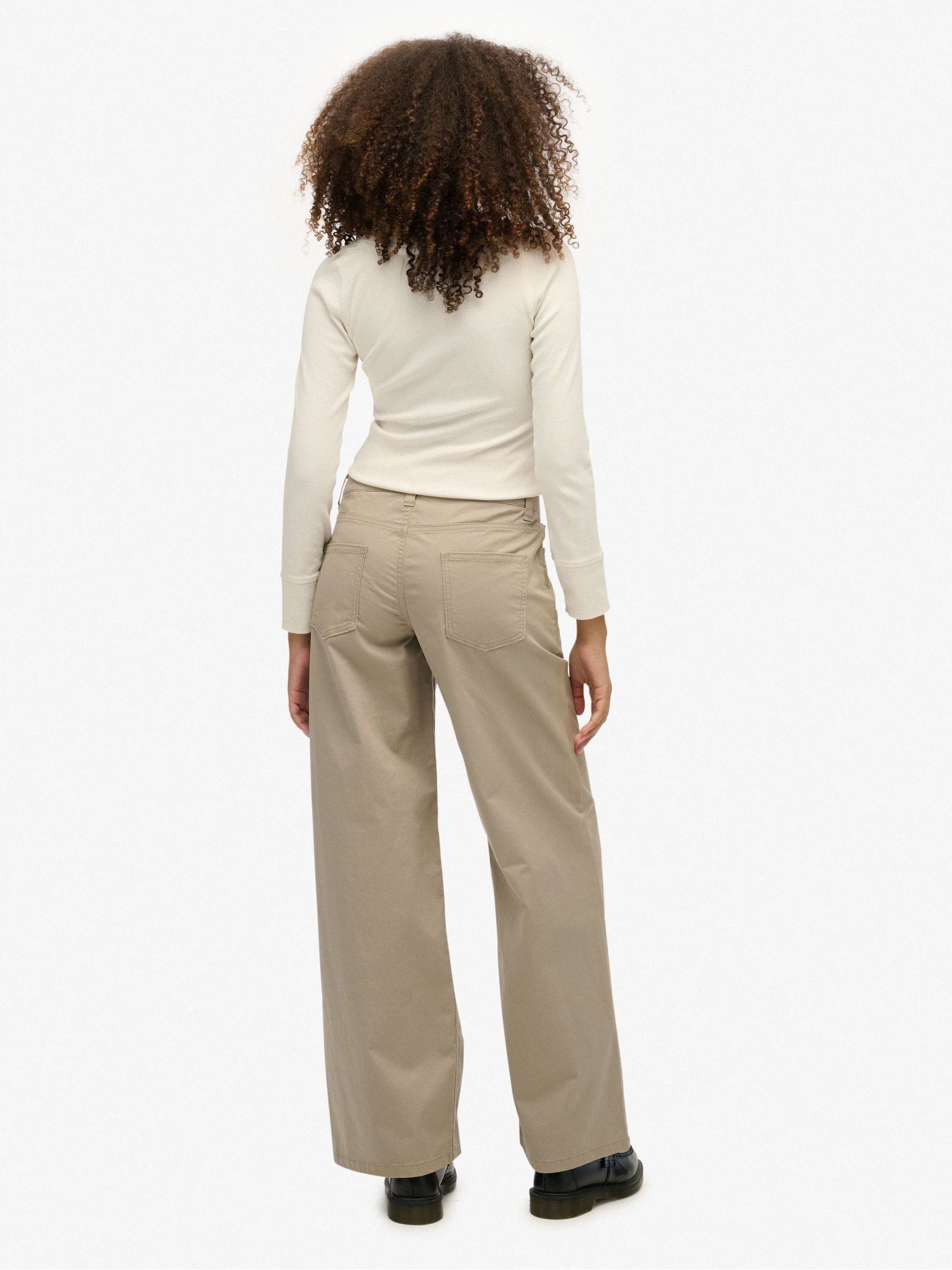 Buy Superdry Natural Mid Rise Baggy Chinos from Next USA